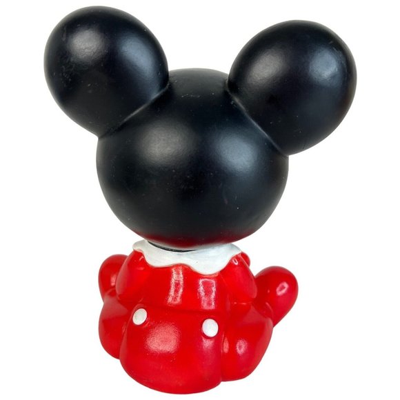 2 VTG Disney Baby Mickey Mouse And Donald Duck Toy Shelcore Vinyl 1984 Squeeks - Picture 4 of 12